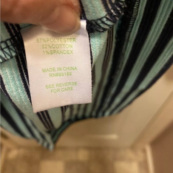 Lilly Pulitzer Striped Turquoise and Black Dress Sz S EUC!! - Picture 3 of 14